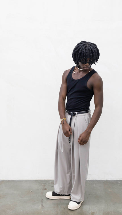 Pantaloni super pences sabbia