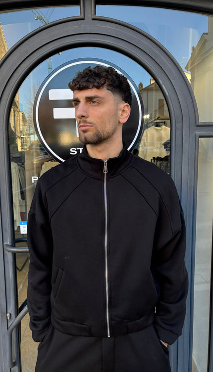 Coordinato tuta Race nero