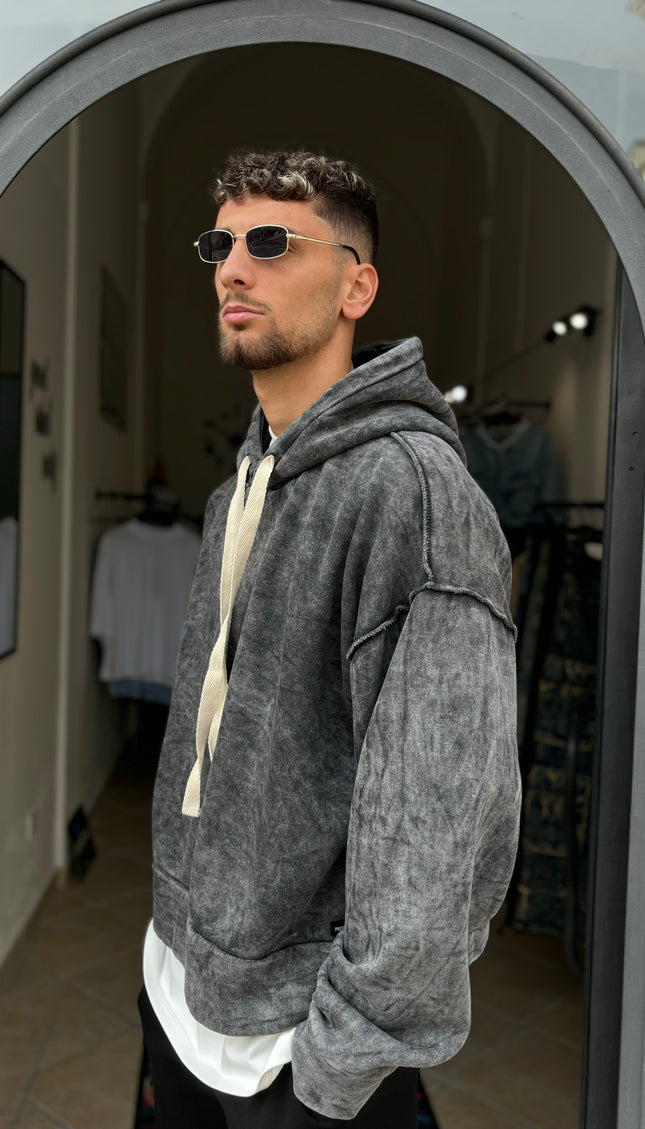 Felpa marmo cuciture