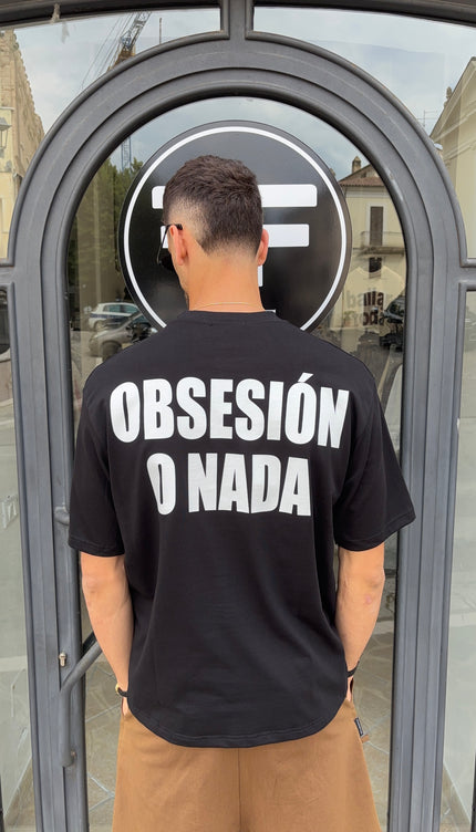 T-shirt obsesion nera