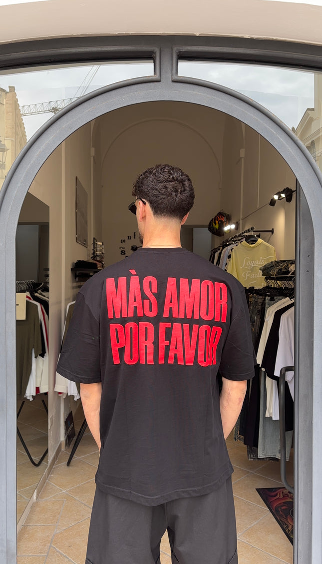 T-shirt mas amor nera
