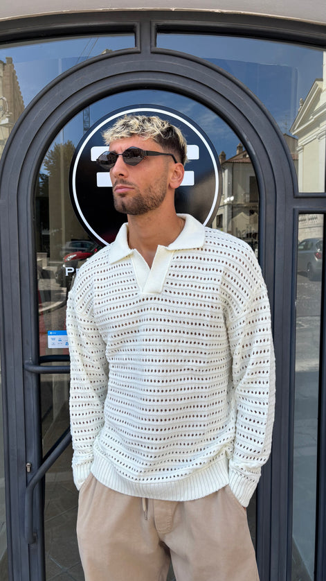 Maglia Palma bianca