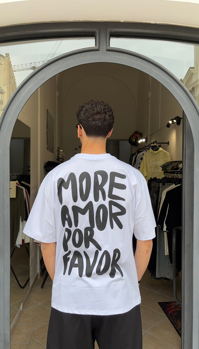 T-shirt more amor bianca