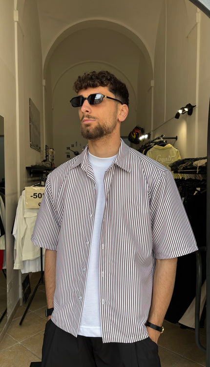 Camicia mille righe moro