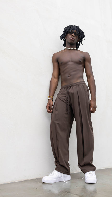 Pantaloni deep pences marroni