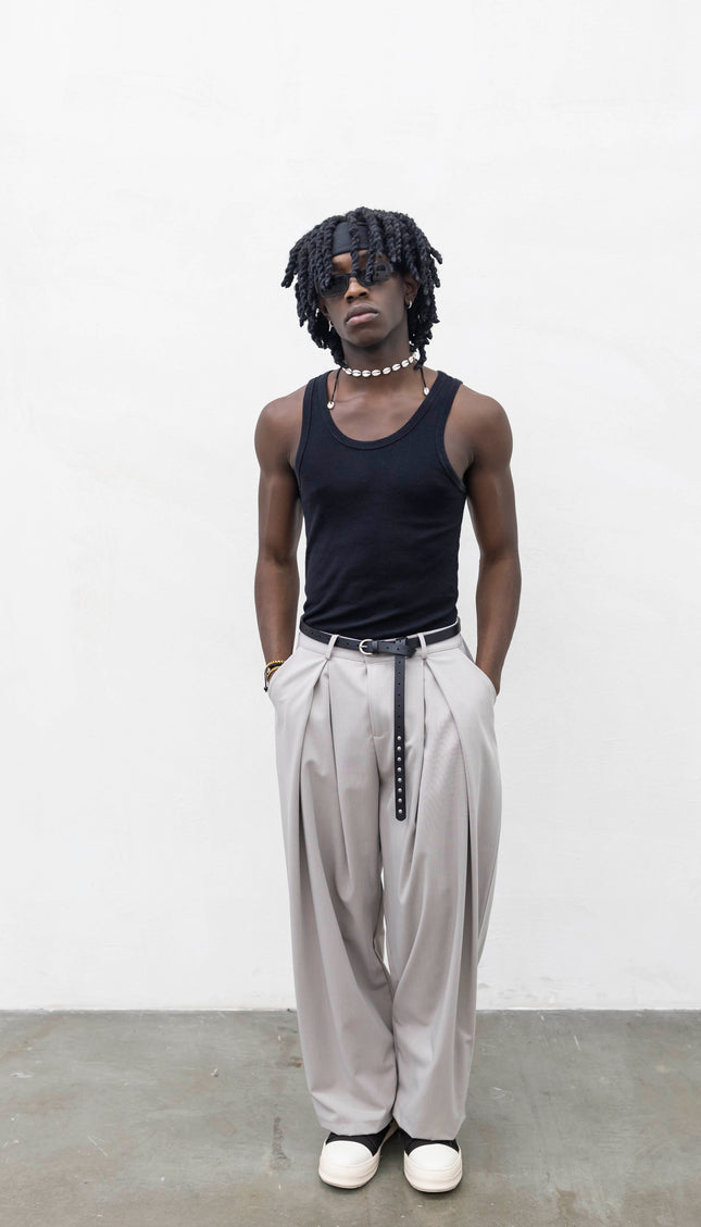 Pantaloni super pences sabbia