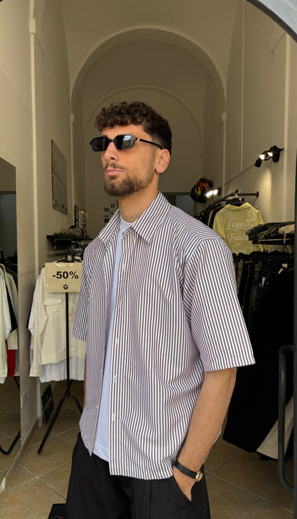 Camicia mille righe moro