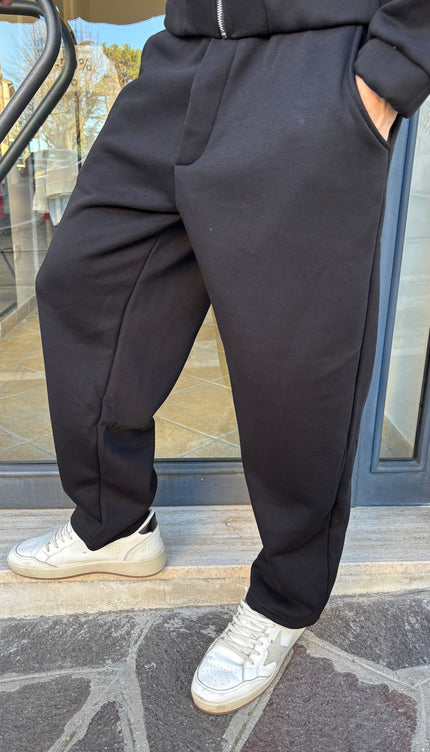 Coordinato tuta Race nero