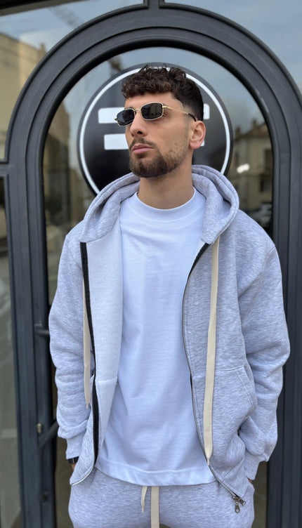 Coordinato tuta grigio