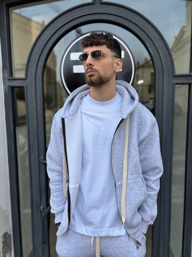 Coordinato tuta grigio