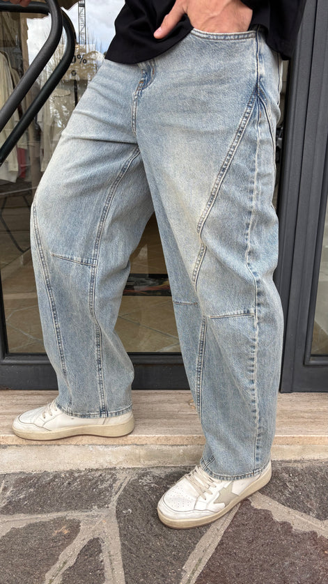 Pantaloni jeans ballon fit Rio