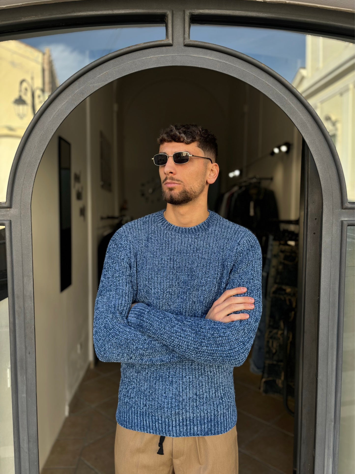 Maglione azzurro