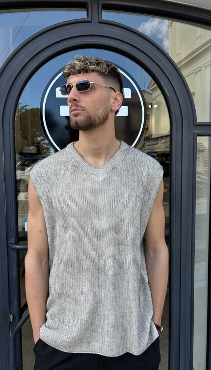 Smanicato in filo bianco