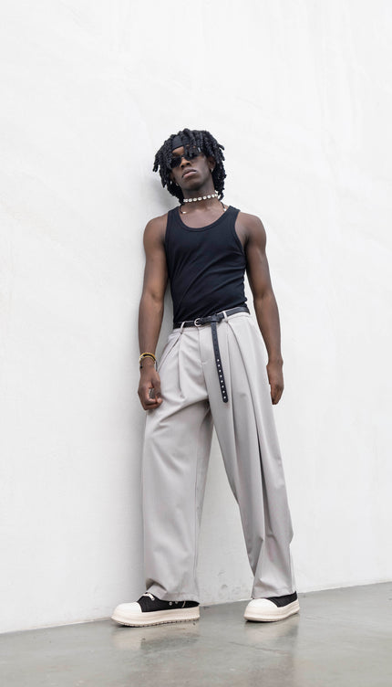 Pantaloni super pences sabbia