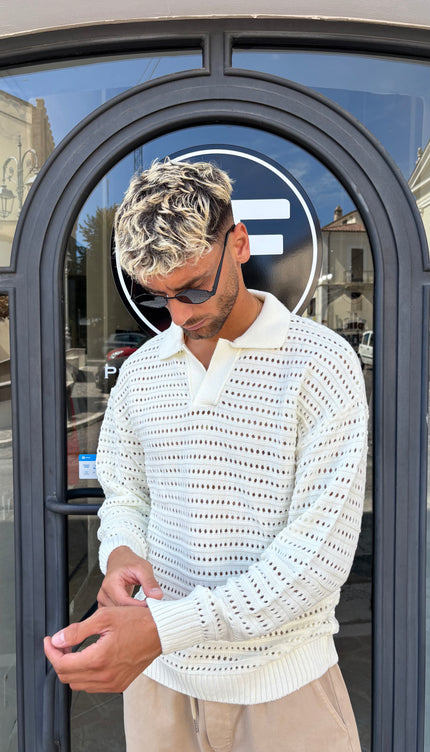 Maglia Palma bianca