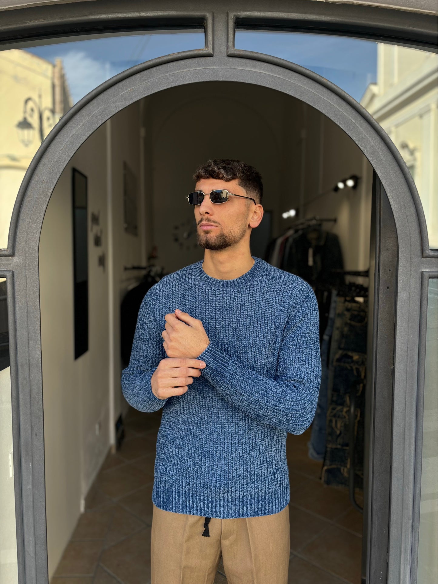 Maglione azzurro