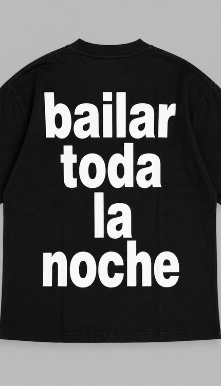 T-shirt bailar nera
