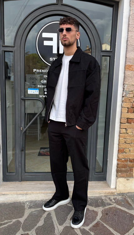 Coordinato jeans nero