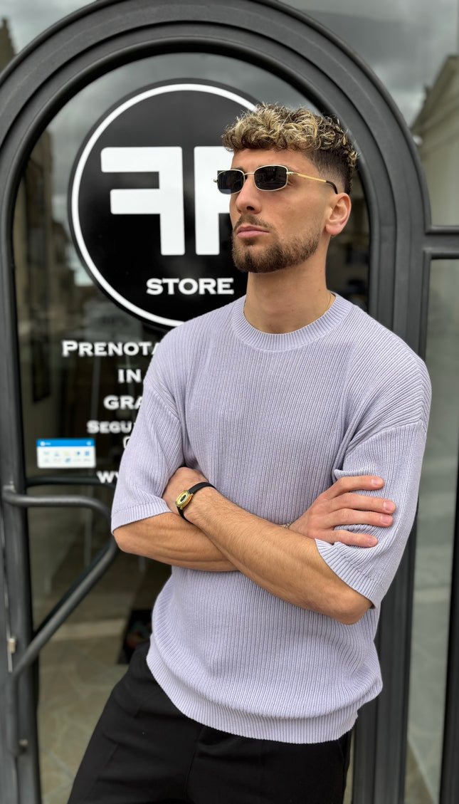Maglia in filo purple